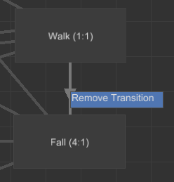 transition context menu